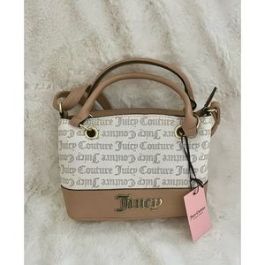 JUICY COUTURE Tan/ White Bag
